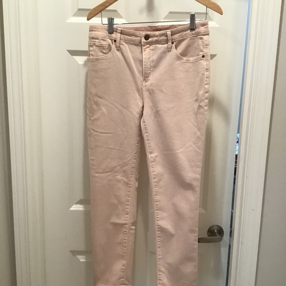 Loft Soft Pink Slim Leg Jeans Size 6